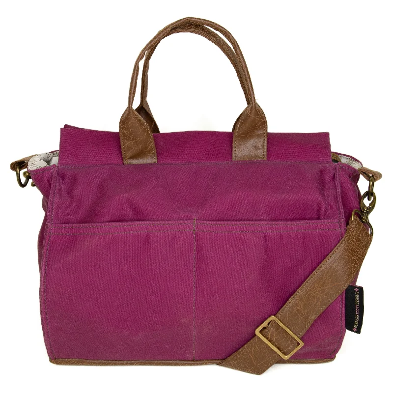 Dive Into Trendy Styles Ivy: Raspberry Waxed Canvas