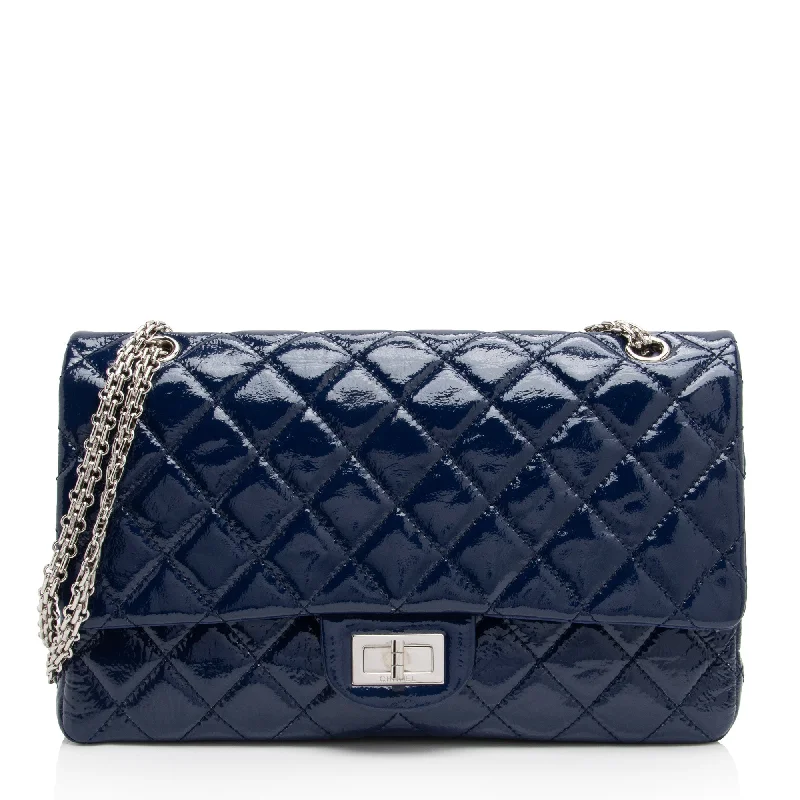 Unleash Your Trend Driven Style Chanel Patent Leather Calfskin Reissue 227 Double Flap Bag