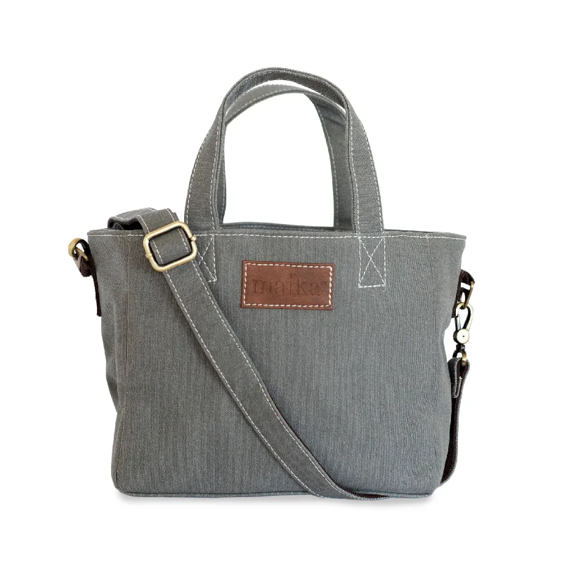 Affordable Bags For Budget Shoppers Mini Tote - Waxed Ash Grey