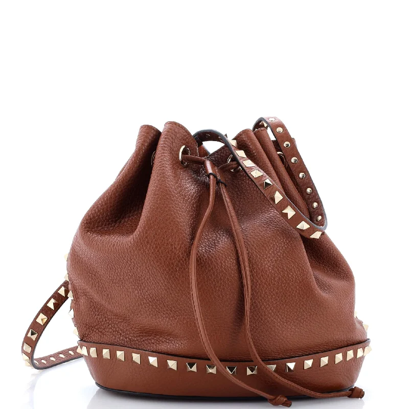 Bags For College Students On A Budget Rockstud Bucket Crossbody Bag Leather Small