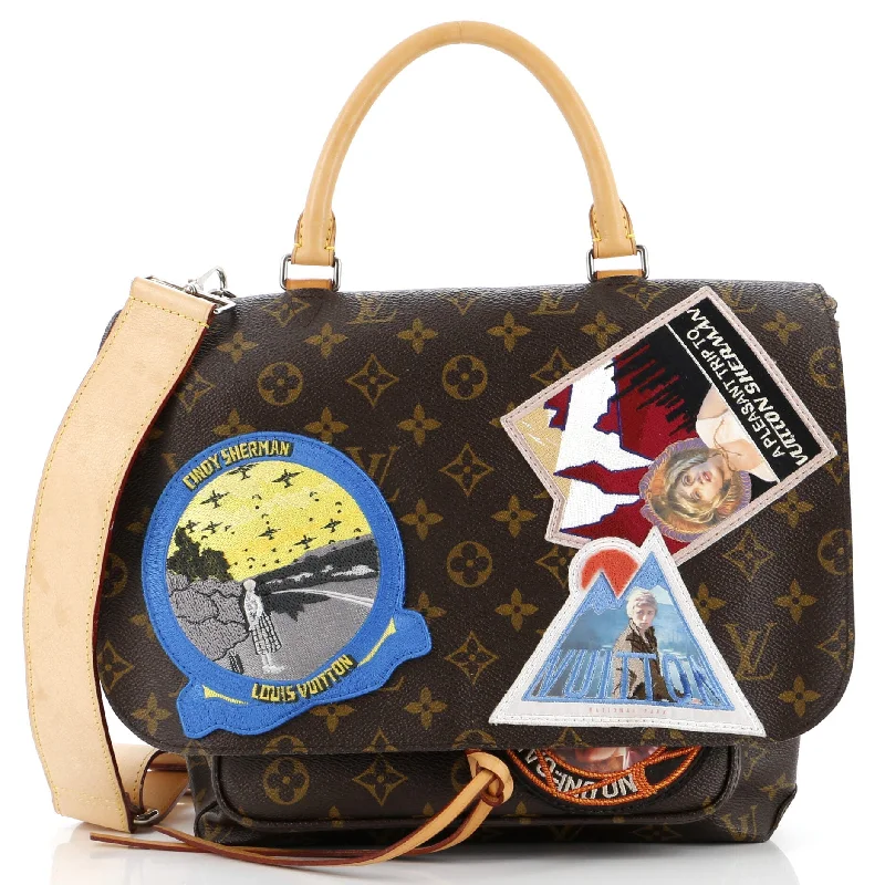 Modish Fashion Discounts Cindy Sherman Camera Messenger Bag Patch Embellished Monogram Canvas