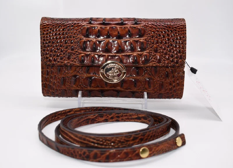 Holiday Attire Sale Brahmin Polly Crossbody Bag in Pecan Melbourne