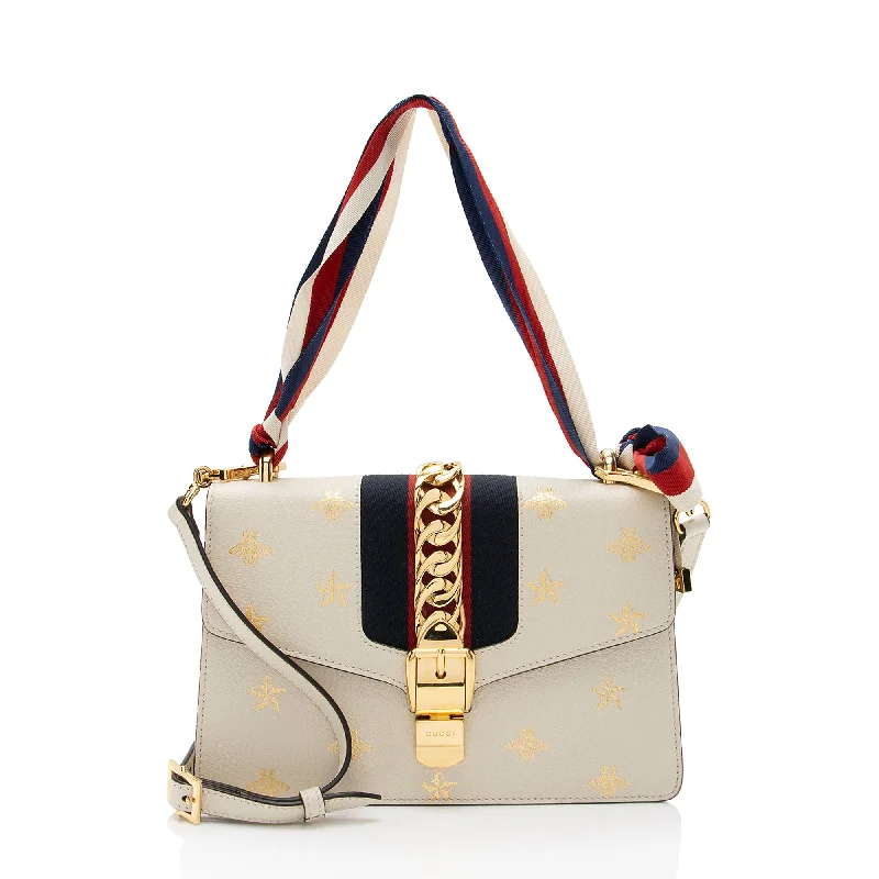 Hot Trends Gucci Calfskin Bee & Star Sylvie Small Shoulder Bag