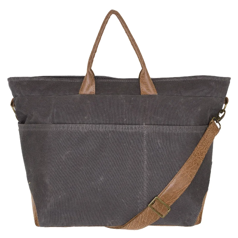 Sophisticated Fashion Angie Premier: Charcoal Waxed Canvas