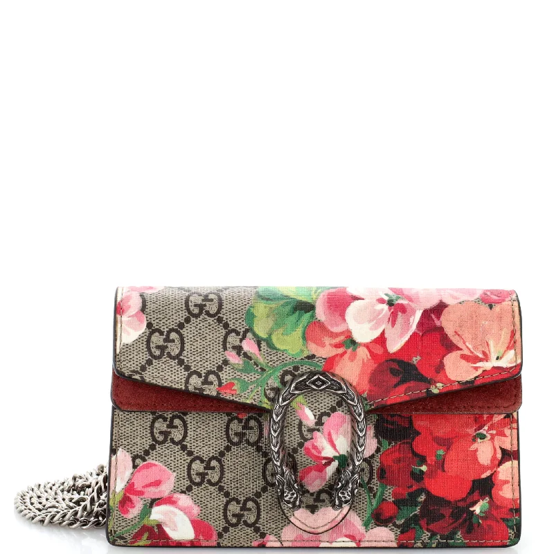 Luxury Bags Dionysus Bag Blooms Print GG Coated Canvas Super Mini