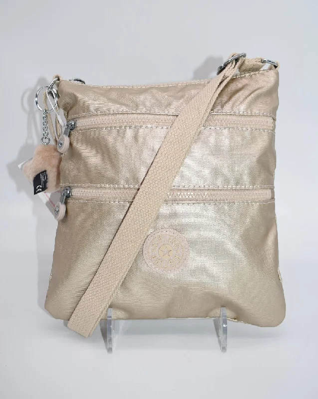 Affordable Bags For Budget Shoppers Kipling Keiko Mini Crossbody Bag in  Starry Gold Metallic