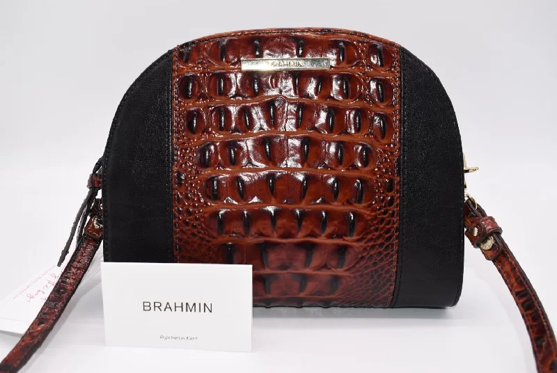 Catch Every Fashion Trend Brahmin Leah Crossbody Bag in Pecan Fitzgerald