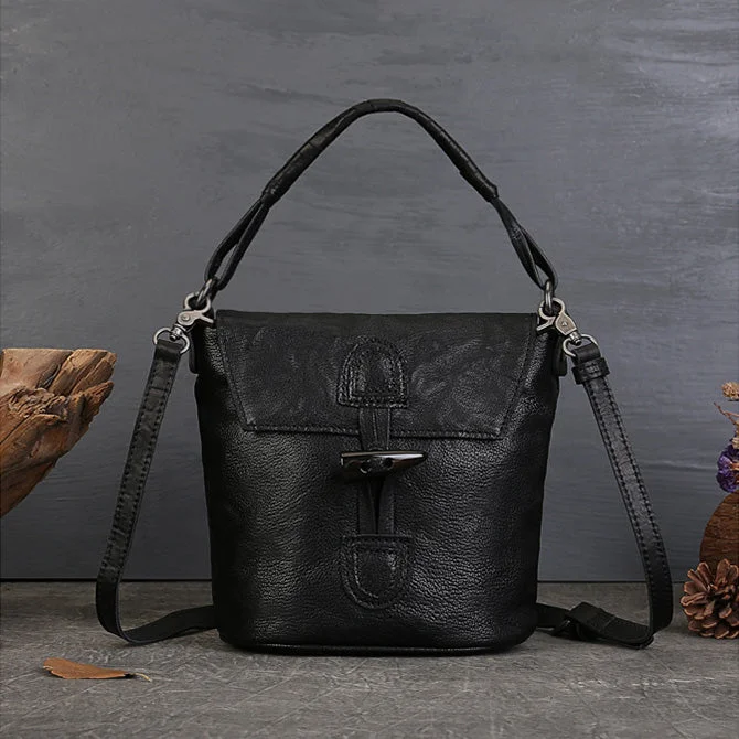 Huge Markdowns Vintage Womens Leather Shoulder Handbags Crossbody Bucket Purse