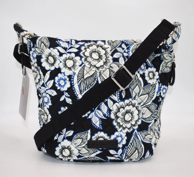 Clearance-Priced Bags Vera Bradley Carson Small Hobo Crossbody Bag in Snow Lotus