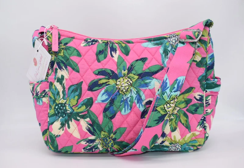 Comfort Meets Fashion Vera Bradley On the Go Crossbody Bag in "Tropical Paradise" Pattern