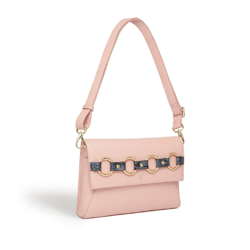 Discover Now Alder Nude Clutch & Cross-Body Bag