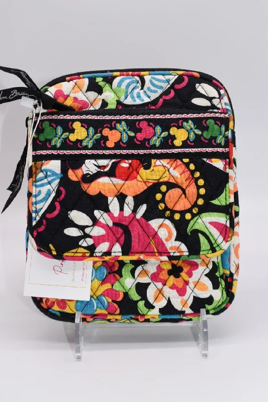 Compact Bags For Minimalist Travelers Vera Bradley Mini Hipster Crossbody Bag in "Midnight Mickey"