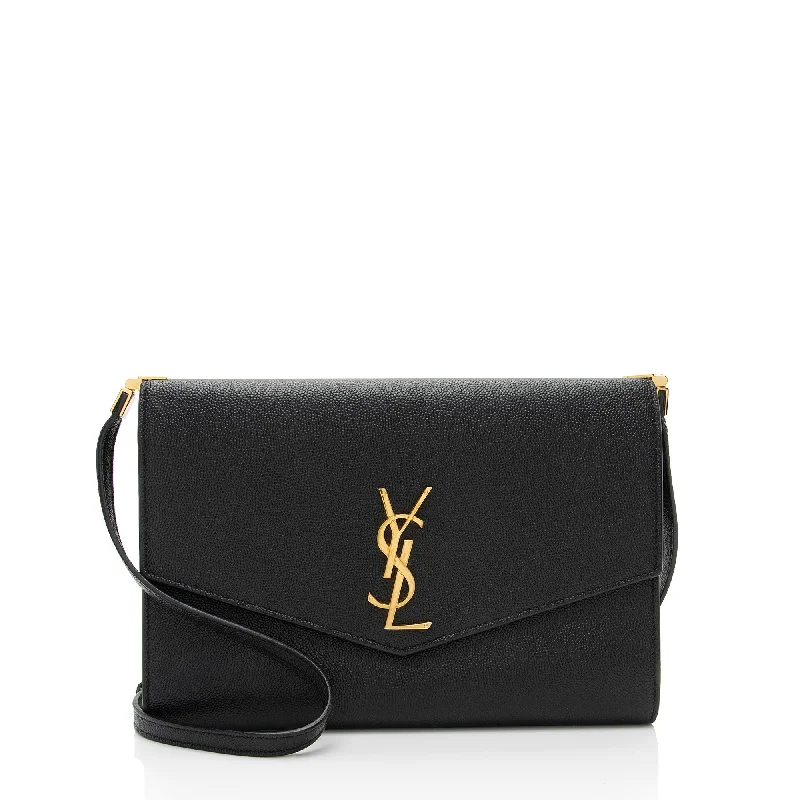 Exclusive Deals Online Saint Laurent Grain de Poudre Monogram Uptown Mini Crossbody