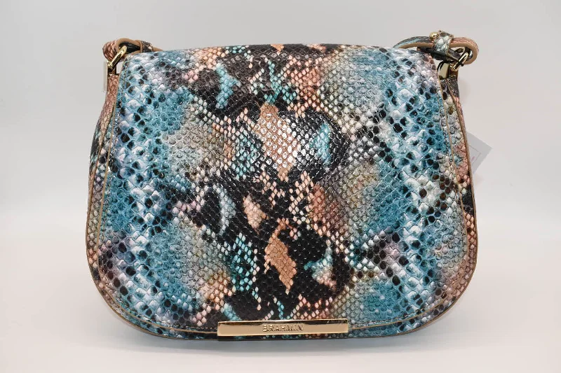 Flash Sale On Premium Bags Brahmin Small Nadine Crossbody Bag in Ocean Lilyana