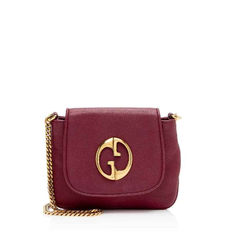 Limited Edition Gucci Leather 1973 Small Shoulder Bag