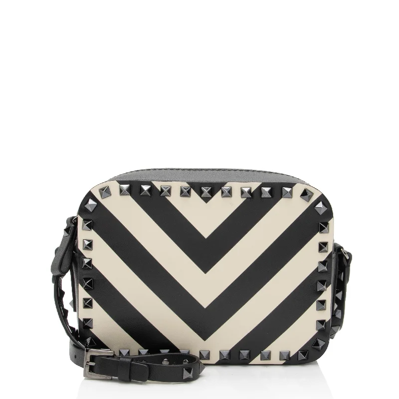 Affordable Bags For Budget Shoppers Valentino Chevron Leather Rockstud Camera Bag