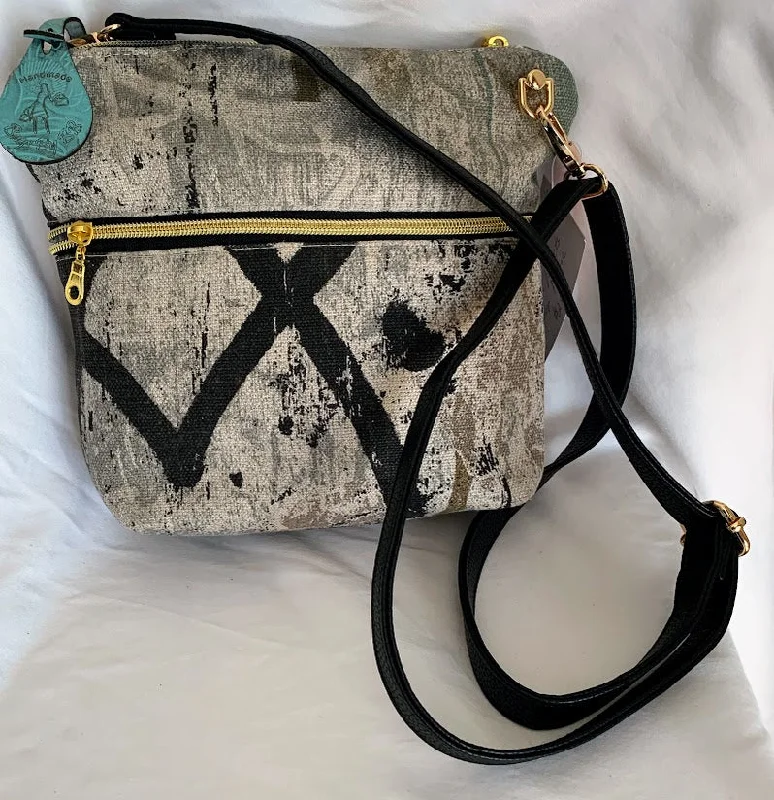 Affordable Bags For College Students On Sale small, stylish home decor fabric crossbody with leather strap