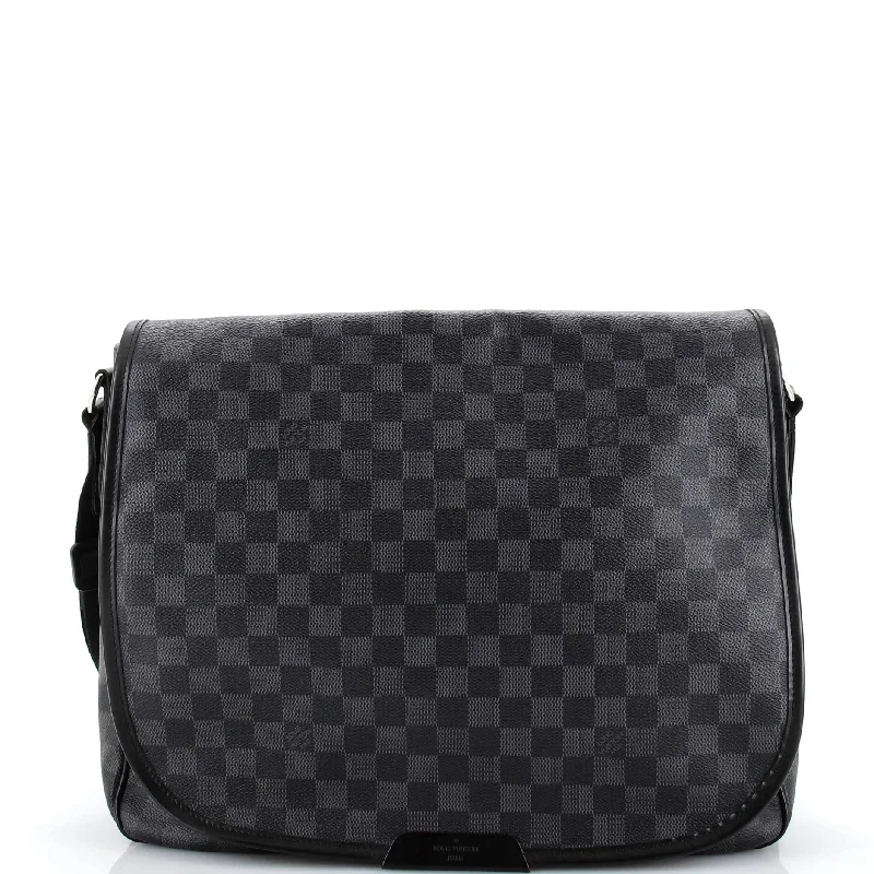 Chic Style, Always In Vogue Daniel Messenger Bag Damier Graphite GM