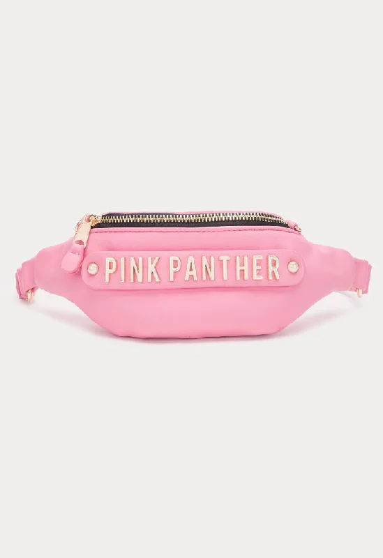 Hot Deals Pink Panther Metal Letter Fanny Bag