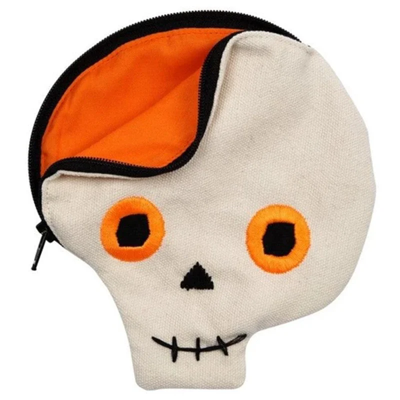 Sustainable Fashion Extravaganza Skull Pouch