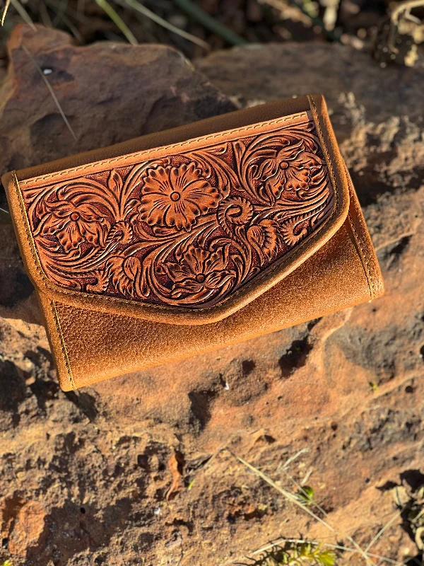 Massive Selection Sale American Darling Tooled Leather Jewerly Pouch