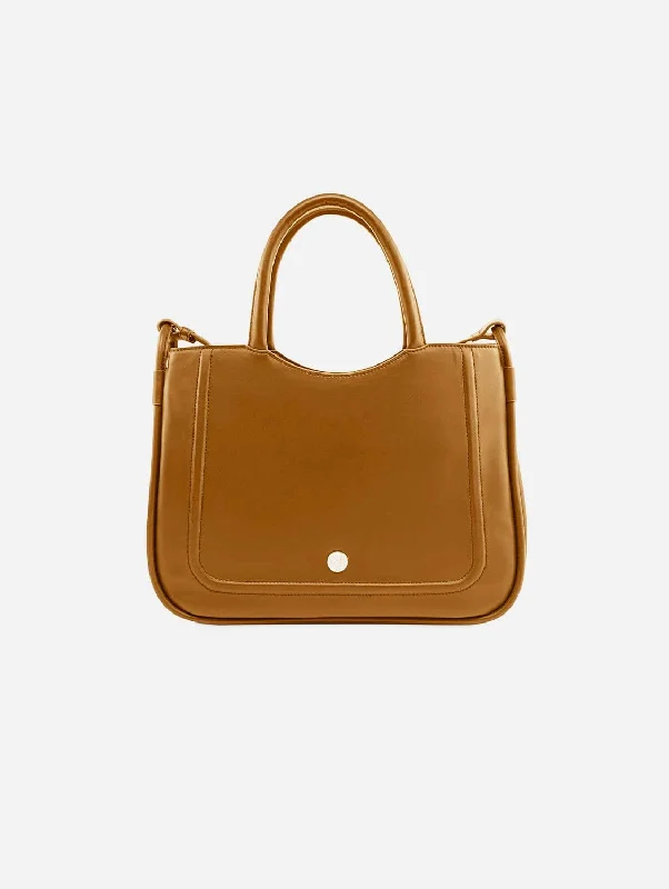 Timeless Style Promotions Florence Silicone Vegan Leather Bag | Sand