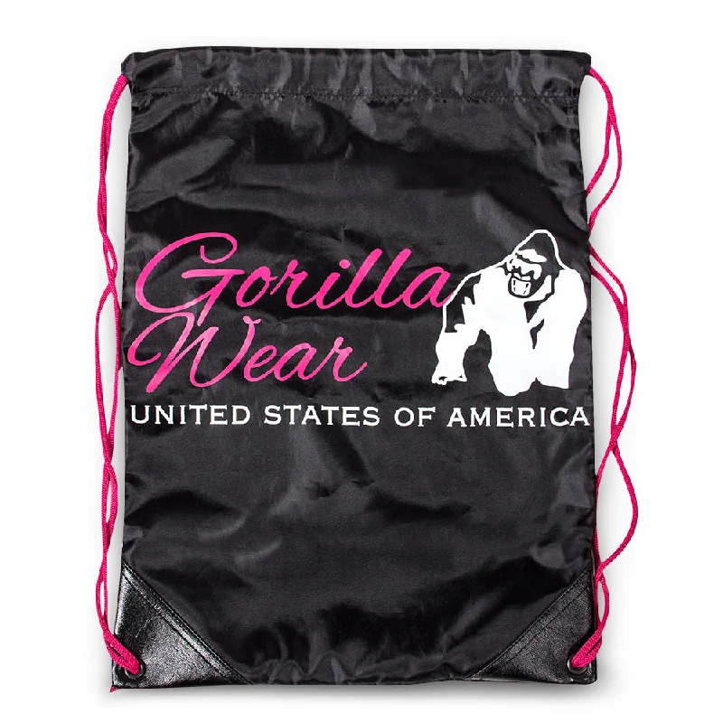 Clearance Event Gorilla Wear Drawstring Bag - Black/Pink