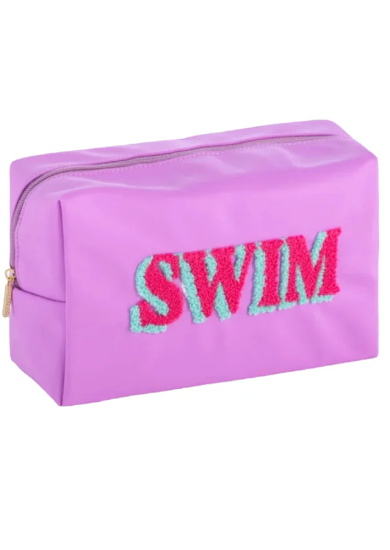 Elegant New Year Party Bags With Flash Sales Joy Swim Zip Pouch- Lilac