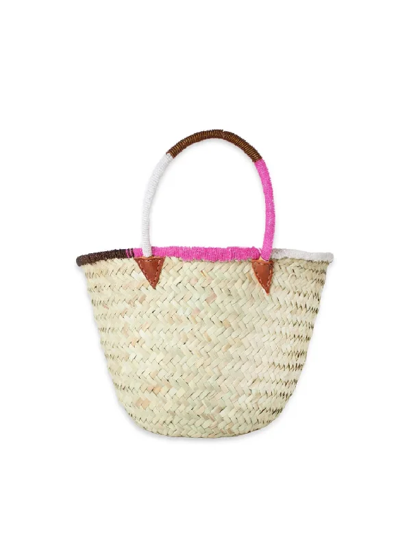 Sophisticated Style Offers Kenyan beaded straw basket