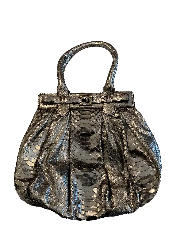 Bags For Urban And Trendy Looks Metallic Python Bag