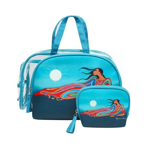 Massive Selection Sale Native Fashion 3pc Cosmetic Bag Set - Mother Earth (6164)