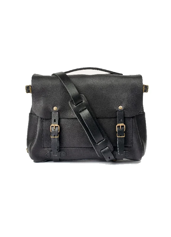 Casual Fashion POSTMAN BAG ÉCLAIR M | Vegetable Tanned Leather | Black