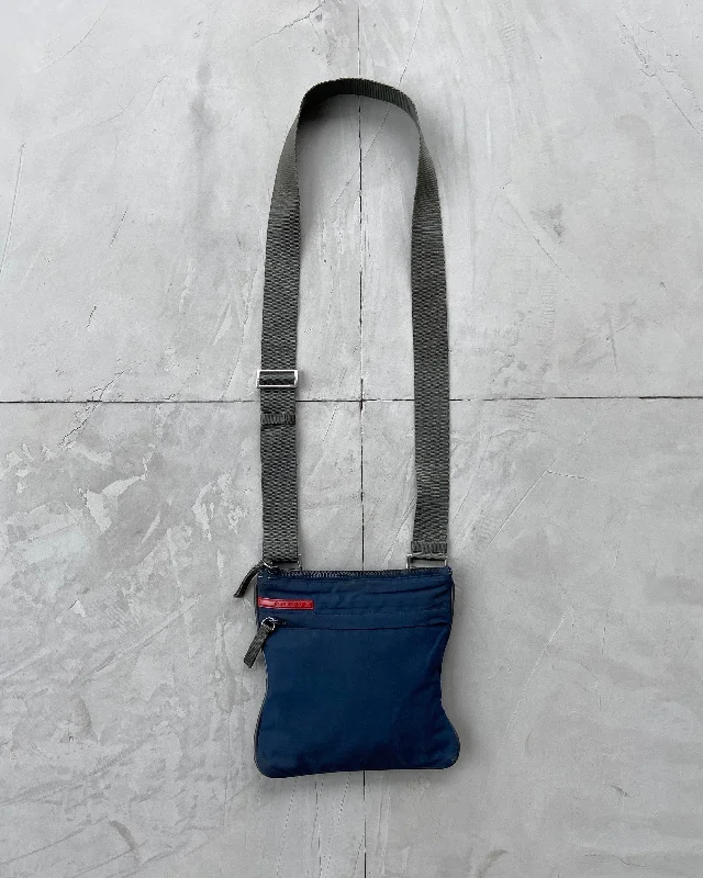 Bid Farewell To The Old Season PRADA SPORT 1990'S NAVY SIDE BODY BAG