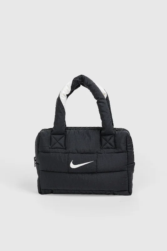 Rustic Bags For Outdoor And Nature-Inspired Looks Rework Nike Mini Puffer Bag