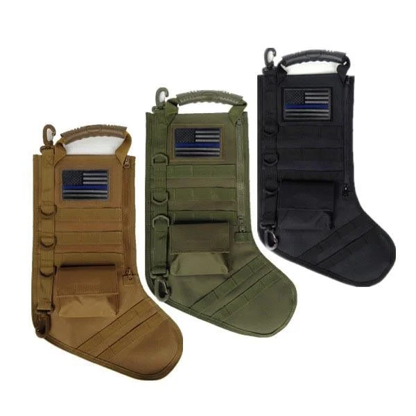 Vintage-Modern Style Offers Tactical Holiday Stocking | Black, Coyote, Olive