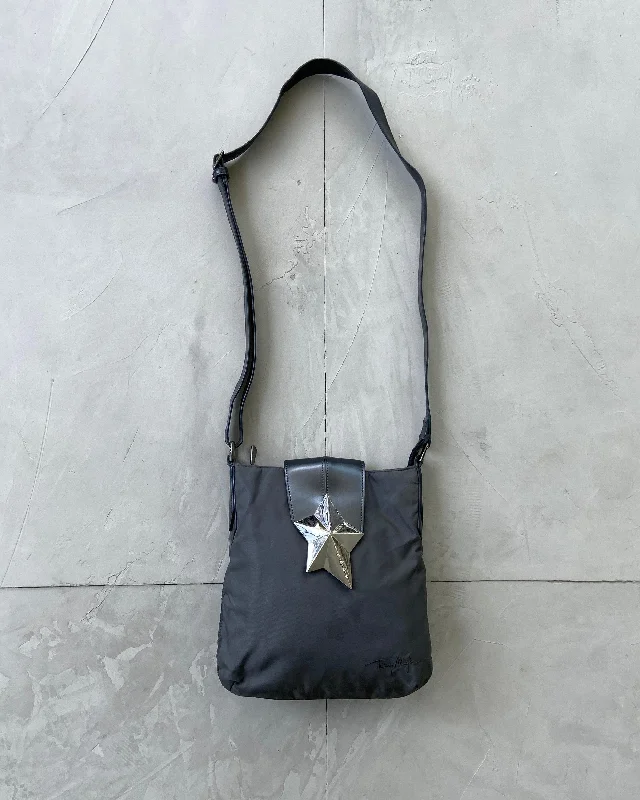 The Good Stuff THIERRY MUGLER 2000'S NYLON & CHROME STAR SIDE BAG