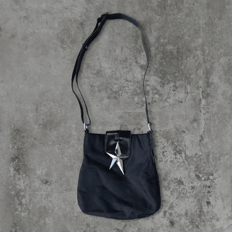 Rustic Bags For Outdoor And Nature-Inspired Looks THIERRY MUGLER CHROME STAR SIDE BAG