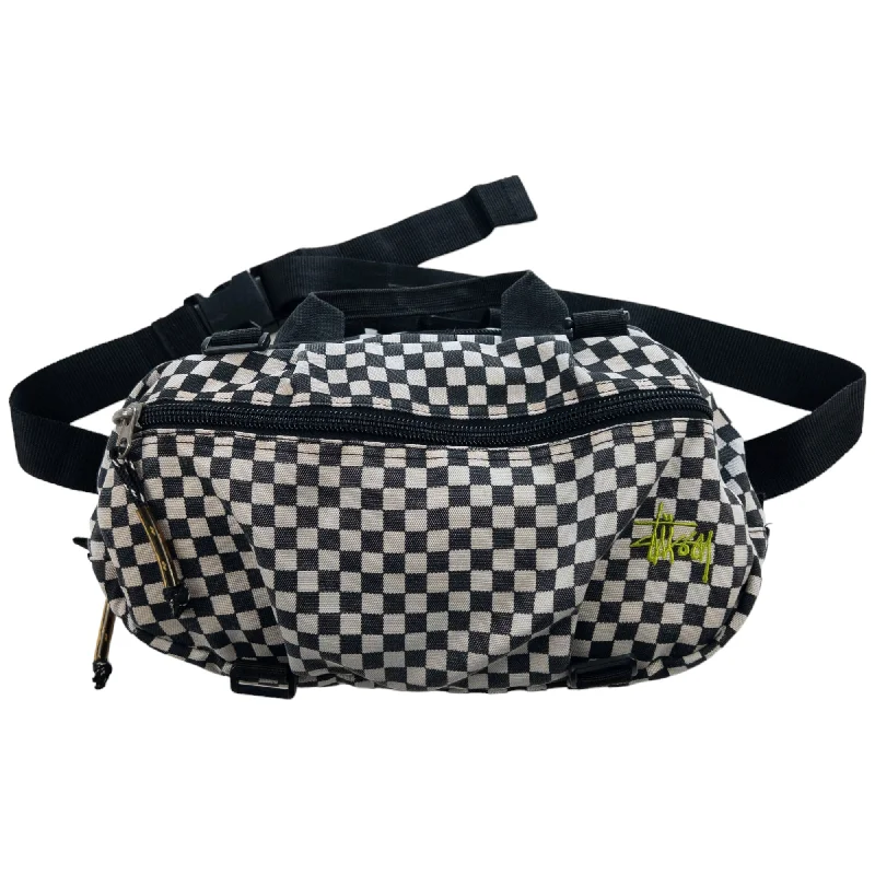 Romantic Valentine's Day Bags With Promotions Vintage Stussy Checkered Cross Body Bag