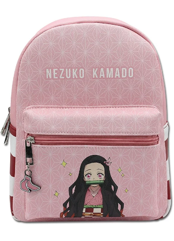 Urban Bags For City Life And Streetwear Fashion Demon Slayer - Nezuko Kamado Mini Backpack #E