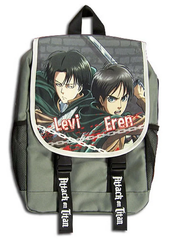 Affordable Bags For College Students On Sale Attack on Titan - Eren Yeager & Levi Ackerman Backpack Bag