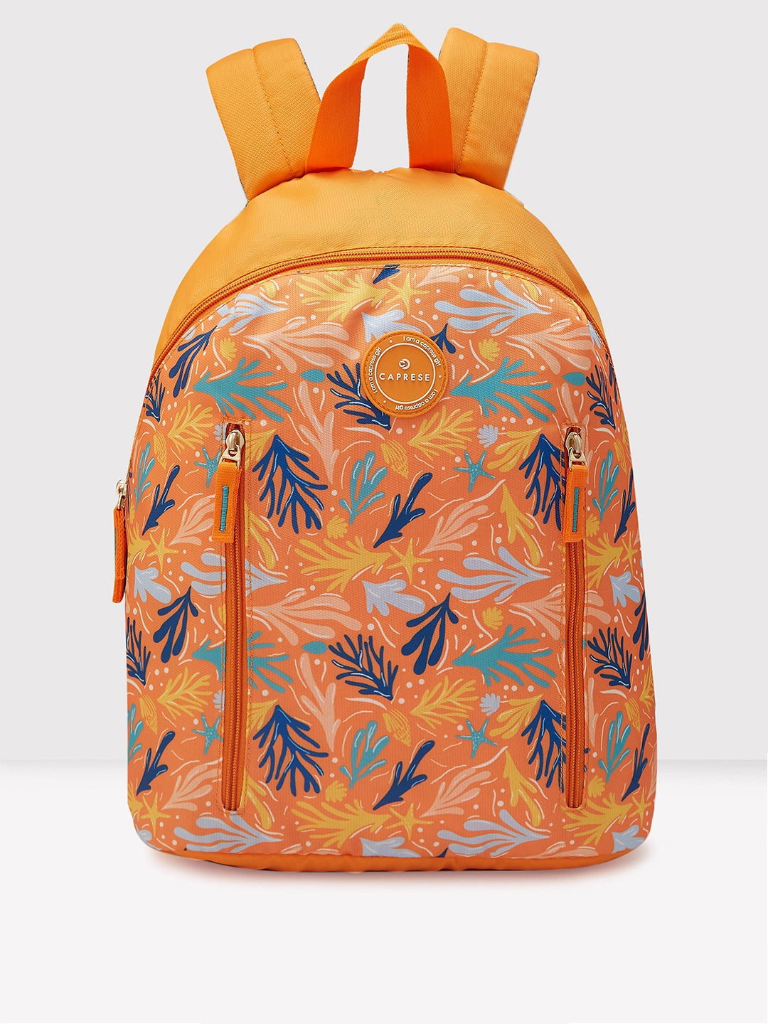 Festival Bags For Concerts And Events Caprese Xenia Backpack Medium Orange Printed