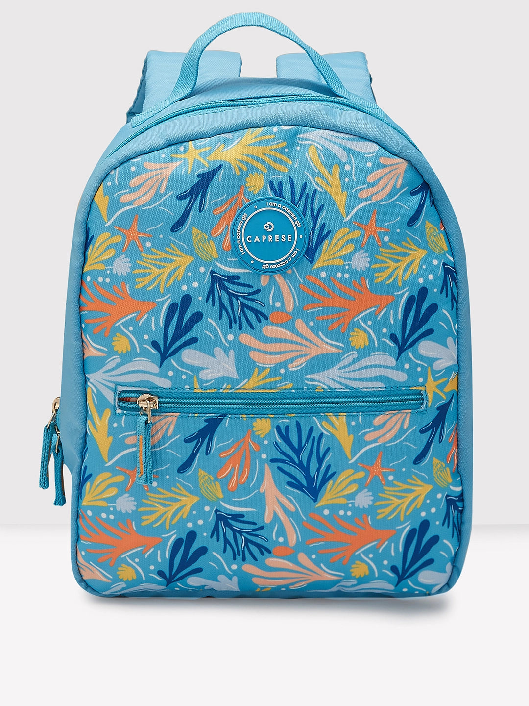 Holiday Gift Bags For Christmas Caprese Xenia Backpack Small Light Blue Printed