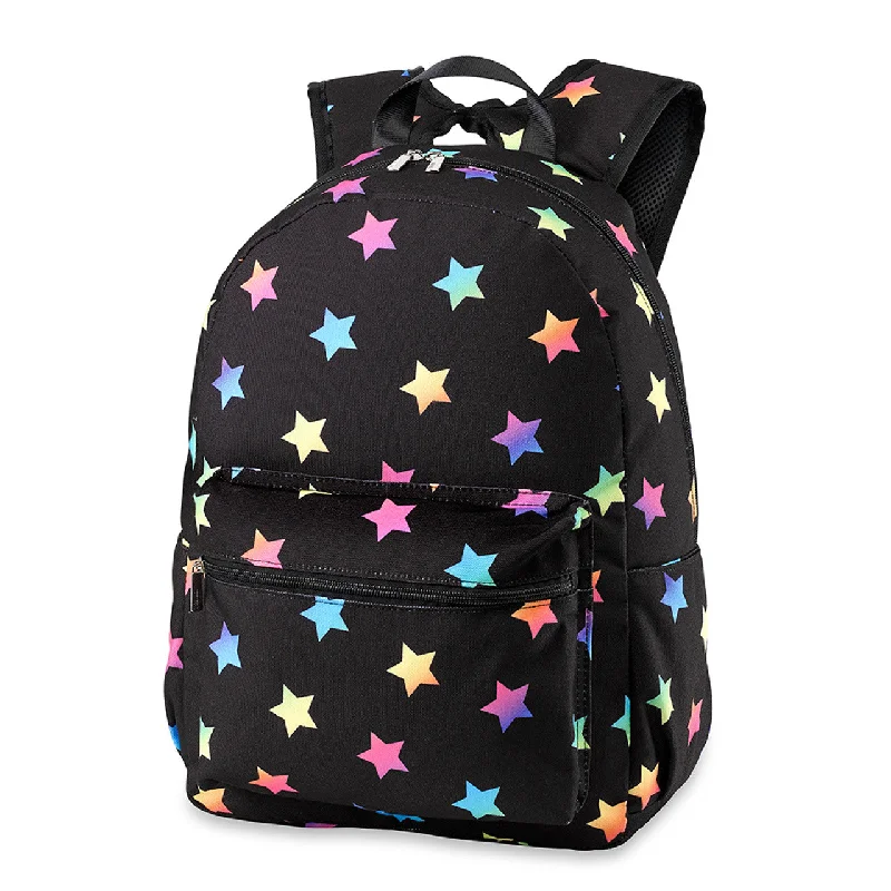 Trendy Bags For Sales Multi Star Canvas 2-Zipper Backpack