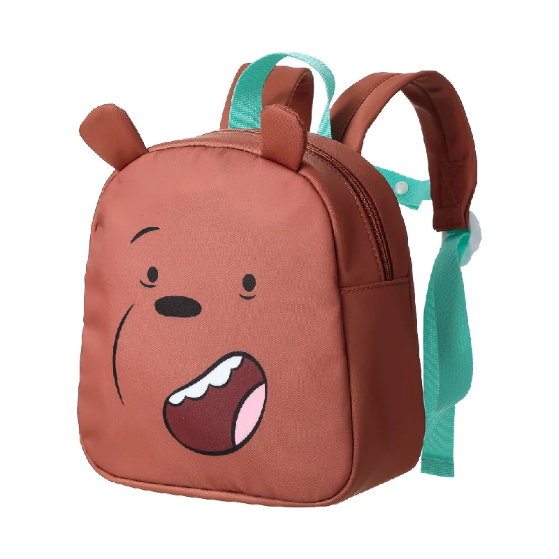 Uxury Designer Handbag Brands We Bare Bears Collection 4.0 Backpack (Brown,Grizzly)