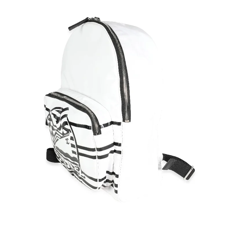 Flash Sales On Premium And High-Quality Bags White Vinyl La Pausa Backpack