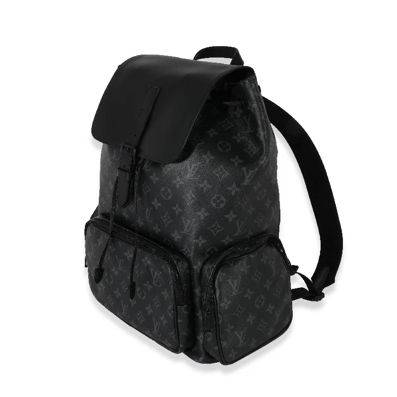 Chic Bags For Office Professionals And Urban Dwellers Monogram Eclipse Canvas Trio Backpack