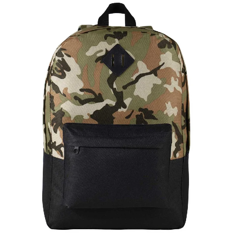 Stylish Bags With Discounts Port Authority Military Camo/Black Retro Backpack