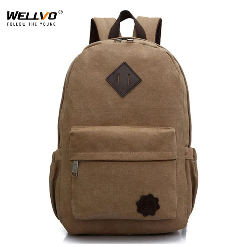 Stylish Bags For Fashion Bloggers With Promotions Canvas Laptop Backpack Men Teenage Boys Backpacks Large School Bag Vintage Students Travel Rucksack Shoulder Bags Black XA1054C