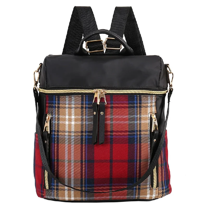 Inspired Bags For Affordable Luxury check gingham fashion Backpack female