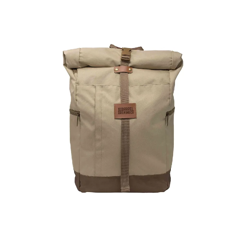 High-Quality Bags Origaudio Beige/Tan El Dorado Roll Top Backpack